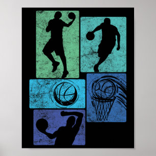 Poster Cool Bysketbyll Design Bysketbyll Joueur Sports