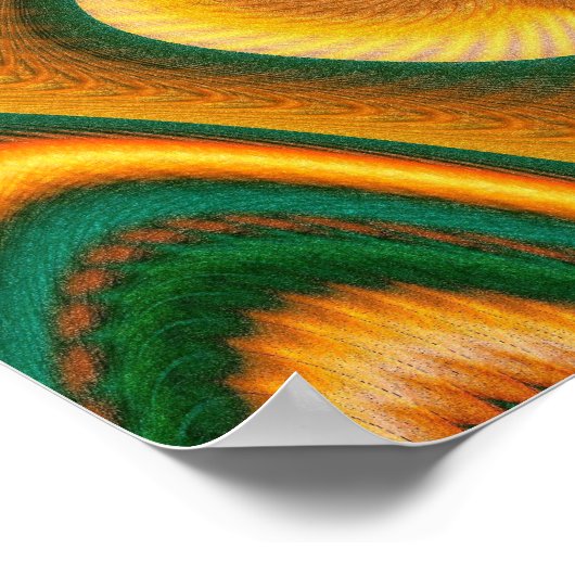 Poster Cool Cascade Art Abstrait Fractal (Coin)