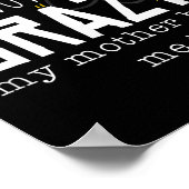 Poster Cool Chemistry Geek Quote Jokes I'm Not Crazy My M (Coin)