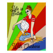 Poster Cool Chicks | Poulet (Devant)