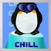 Poster COOL CHILL Penguin (Devant)