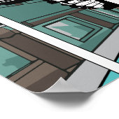 Poster Cool Comic livre pop art style illusion optique 3d (Coin)