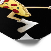 Poster Cool Dabbing Pizza Funny Italien Pie Hip-hop Danse (Coin)
