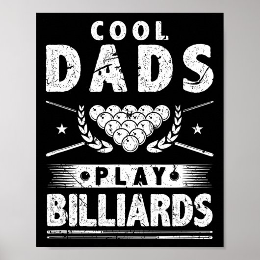 Poster Cool Dads Jouer Billard (Devant)
