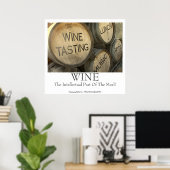 Poster cool de la dégustation de vin Barrel! (Bureau à domicile)