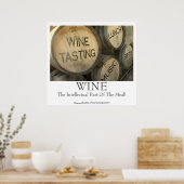 Poster cool de la dégustation de vin Barrel! (Cuisine)