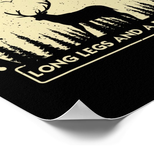 Poster Cool Deer Chasse Art Pour Hommes Femmes Chasse Wil (Coin)