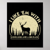 Poster Cool Deer Chasse Art Pour Hommes Femmes Chasse Wil (Devant)