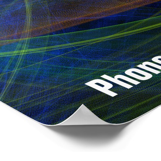 Poster Cool des tourbillons pour vos objectifs (Coin)