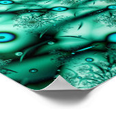 Poster Cool d'explosion Art Fractal Abstrait (Coin)