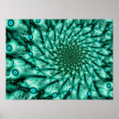 Poster Cool d'explosion Art Fractal Abstrait (Devant)