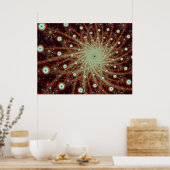 Poster Cool d'explosion Art Fractal Abstrait (Cuisine)