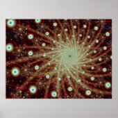 Poster Cool d'explosion Art Fractal Abstrait (Devant)