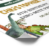 Poster Cool Dinosaures Jurassic Boy Fête d'anniversaire B (Coin)