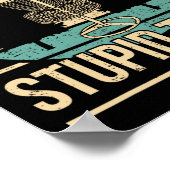 Poster Cool Disc Golf Player Quote I Stupid Tree  (Coin)