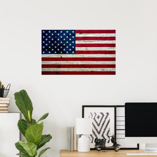 Poster Cool Distressed American (Bureau à domicile)