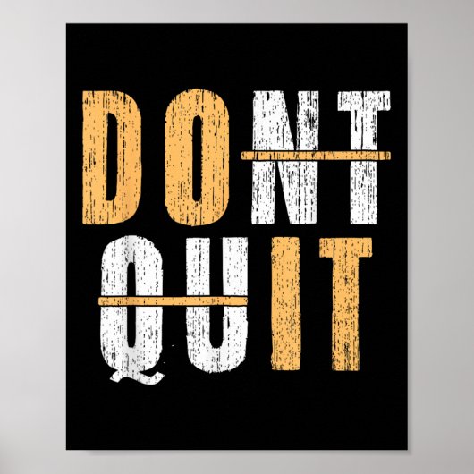 Poster Cool Do It Affiramation Ne Quitte Pas L'Inspecteur (Devant)