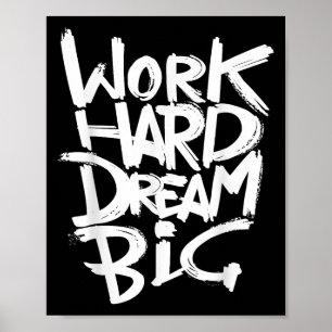 Poster Cool Dream Big Motivational Graphic Citations