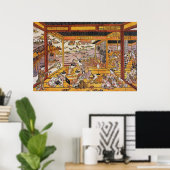 Poster Cool du soir par le pont Ryōgoku (Bureau à domicile)