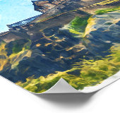 Poster Cool Edimbourg Scotland Castle Painting (Coin)