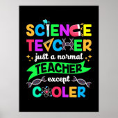 Poster Cool enseignant en sciences (Devant)