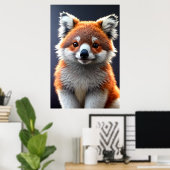 Poster Cool et adorable Hybrid Koala Fox | Art AI (Bureau à domicile)