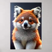 Poster Cool et adorable Hybrid Koala Fox | Art AI (Devant)