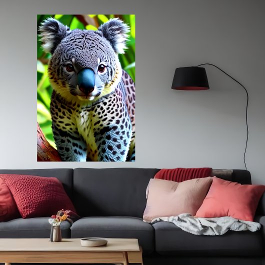 Poster Cool et adorable hybride Jaguar Koala | Art AI