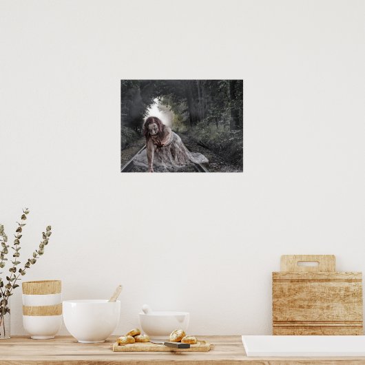 Poster Cool fille Zombie (Cuisine)