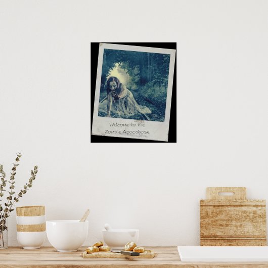 Poster Cool fille Zombie (Cuisine)