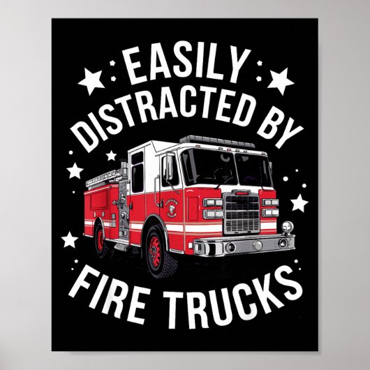 Poster Cool Firefighter Design For Men Women Firemen Fire (Devant)