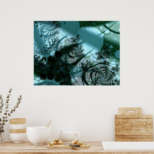 Poster Cool fruité Abstrait Art fractal (Cuisine)