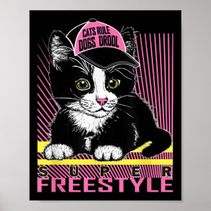 Poster Cool Funny Sarcastic Cats Mèmes Citations Cartoon 