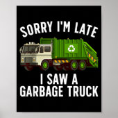 Poster Cool Garbage Truck Art For Men Women Kids Garbage (Devant)