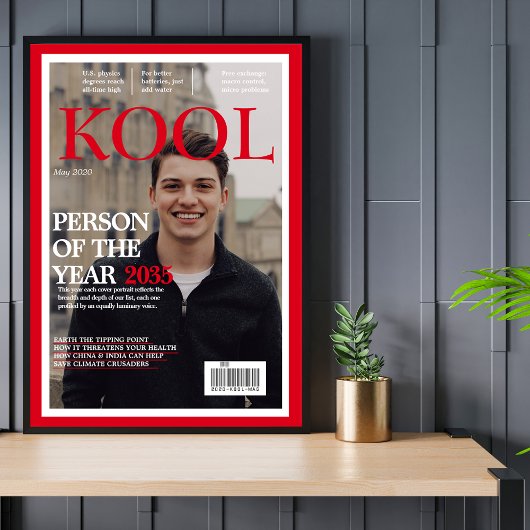 Poster Cool Graduation Fake Magazine Couverture photo