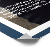 Poster Cool Graduation Fake Magazine Cover Photo Blue (Coin)