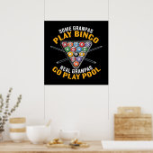 Poster cool Grandpas Billiards mot art (Cuisine)
