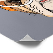 Poster Cool Hipster Bulldog (Coin)