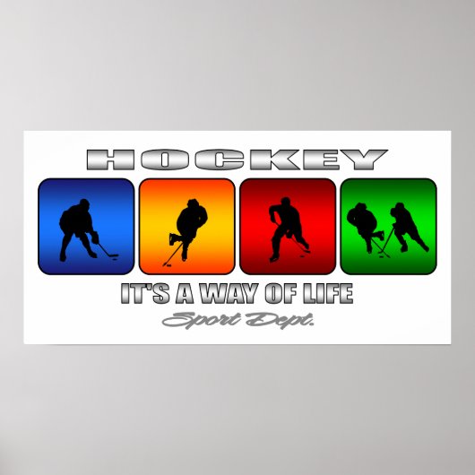 Poster Cool Hockey It Is A Way Of Life (Devant)