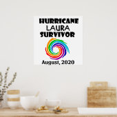 Poster Cool Hurricane Laura Survivor Art (Cuisine)