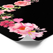 Poster Cool Initial Alphabet Monogram Flowers Floral Lett (Coin)