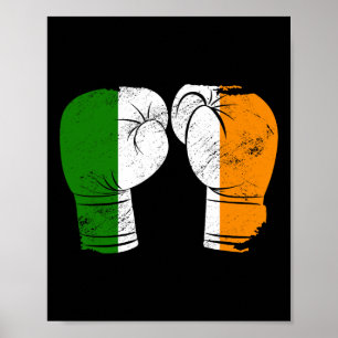 Poster Cool Irlande Drapeau Vintage irlandais Drapeau Gan