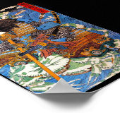 Poster Cool japonais légendaire Samurai Sanin Art guerrie (Coin)