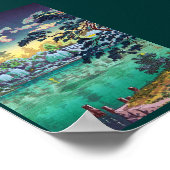 Poster Cool japonais Ueno Shinobazu Pond Tsuchiya Koitsu (Coin)