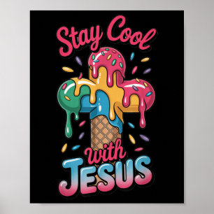 Poster Cool Jésus Enfants Glacée Crème Driys Christian Cr