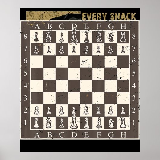 Poster Cool Jeu d'échecs Halloween Costume drôle Lazy do- (Devant)