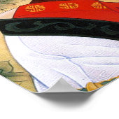 Poster Cool jeune belle princesse chinoise Guo Jin art (Coin)