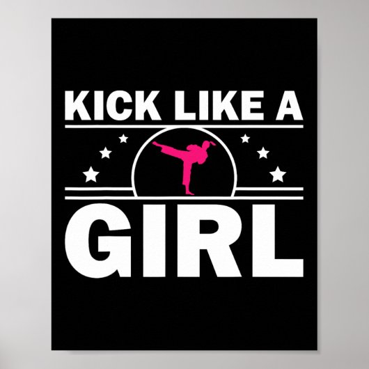 Poster Cool Karate Cadeau Kickboxing Karate Lover Taekwon (Devant)