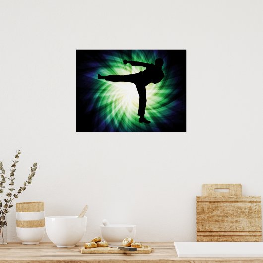 Poster Cool Karate Kick (Cuisine)