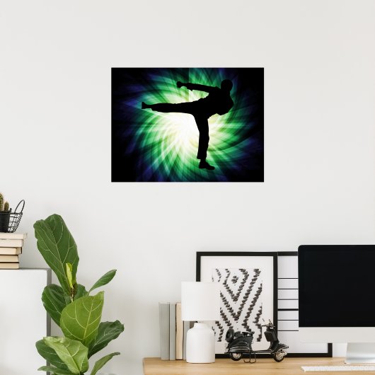 Poster Cool Karate Kick (Bureau à domicile)